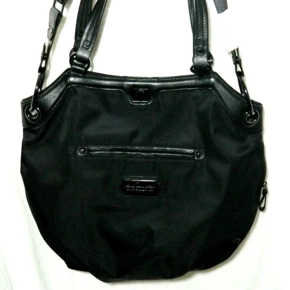Petunia Pickle Bottom $320 Halifax Hobo Black Chai Tea Cake Baby Bag Pad NWOT !